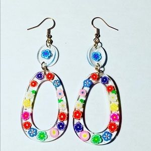 Handmade resin earrings
